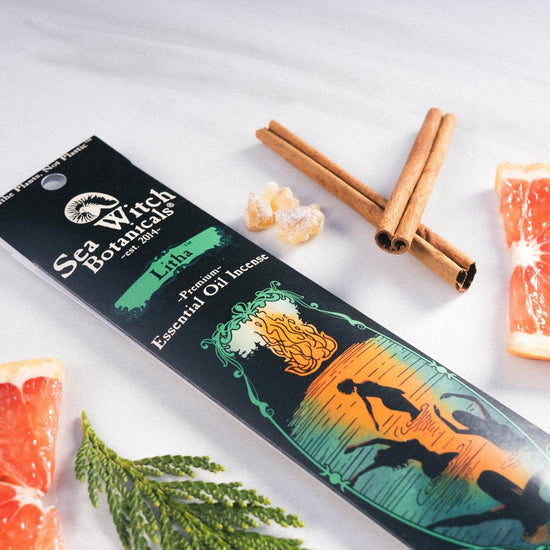Litha Incense: with All-Natural Vetiver, Nutmeg, Cedar, & Spices