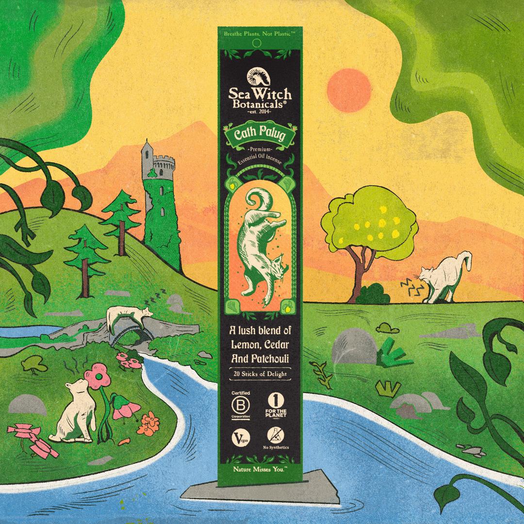 Cath Palug™ Incense: Lemon, Cedar, & Patchouli
