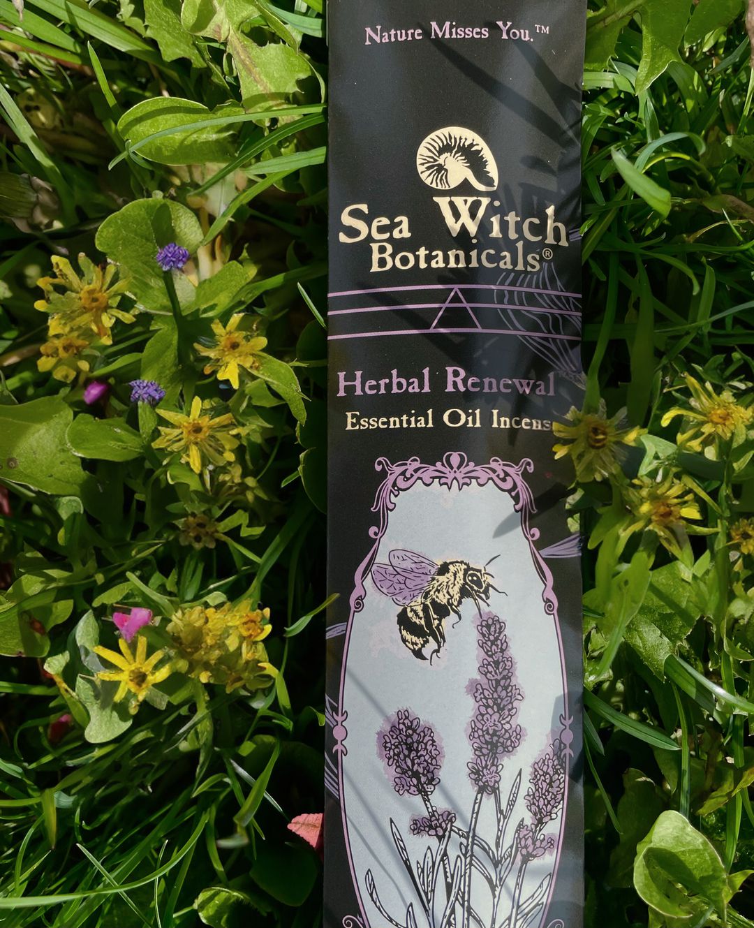 Herbal Renewal Incense: with All-Natural Lavender & Rosemary Essential Oil