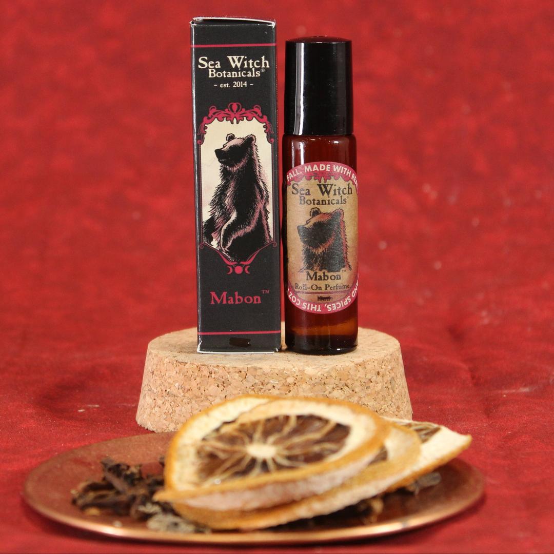 Mabon Roll-On Perfume: Vanilla, Coffee, Bergamot, & Spices – Sea