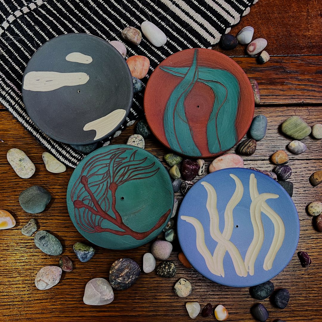 Red Clay Incense Holders