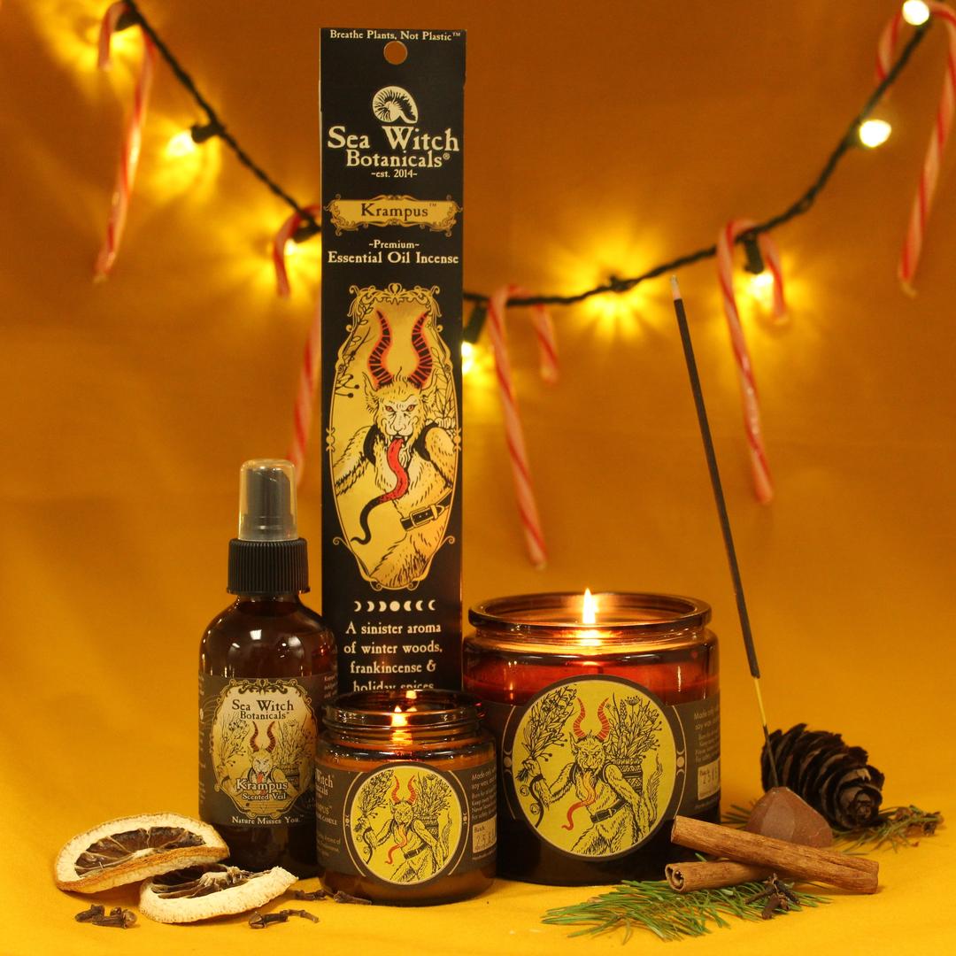 Krampus Incense: with All-Natural Frankincense, Fir, Peppermint, & Holiday Spices