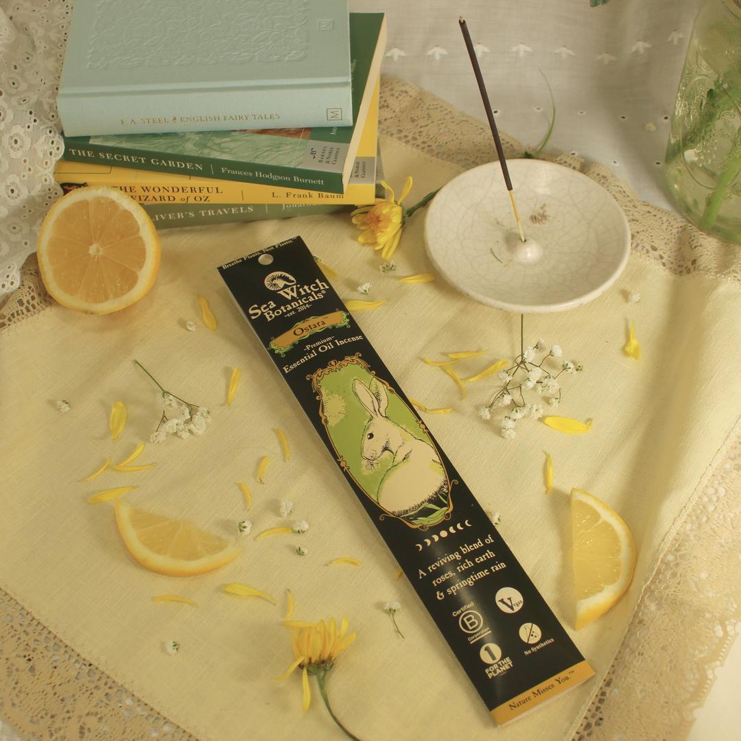 Ostara Incense: with All-Natural Camphor, Rose Geranium, Herbs, & Spices