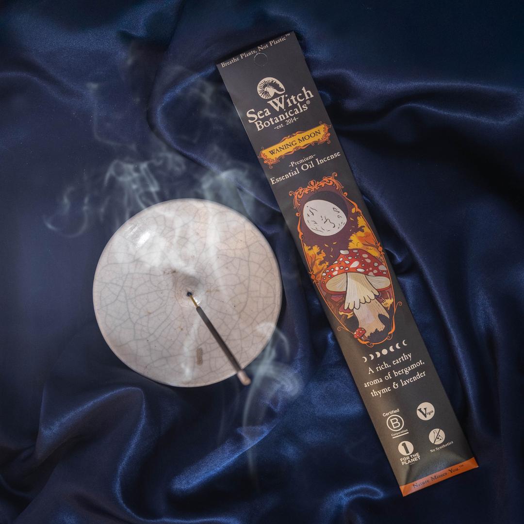 Waning Moon Incense: Bergamot, Lavender, & Thyme Essential Oils