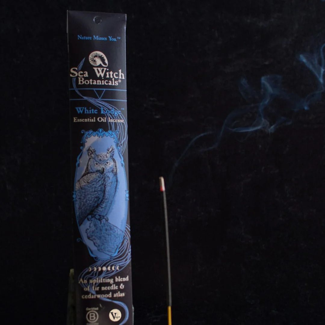 White Lodge Incense: with All-Natural Fir Needle & Cedarwood Atlas Essential Oils