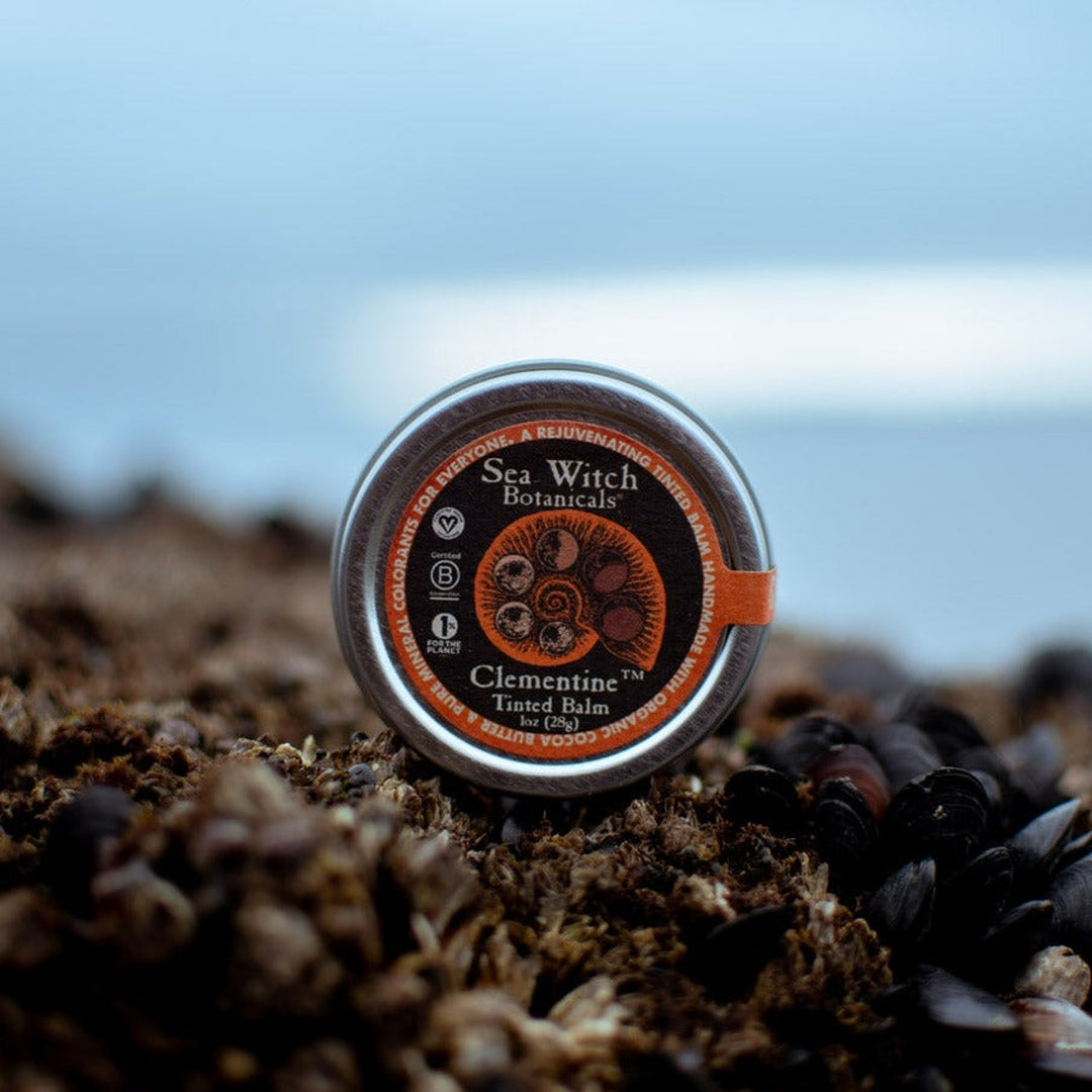 clementine orange vegan lip and cheek tint from sea witch botanicals