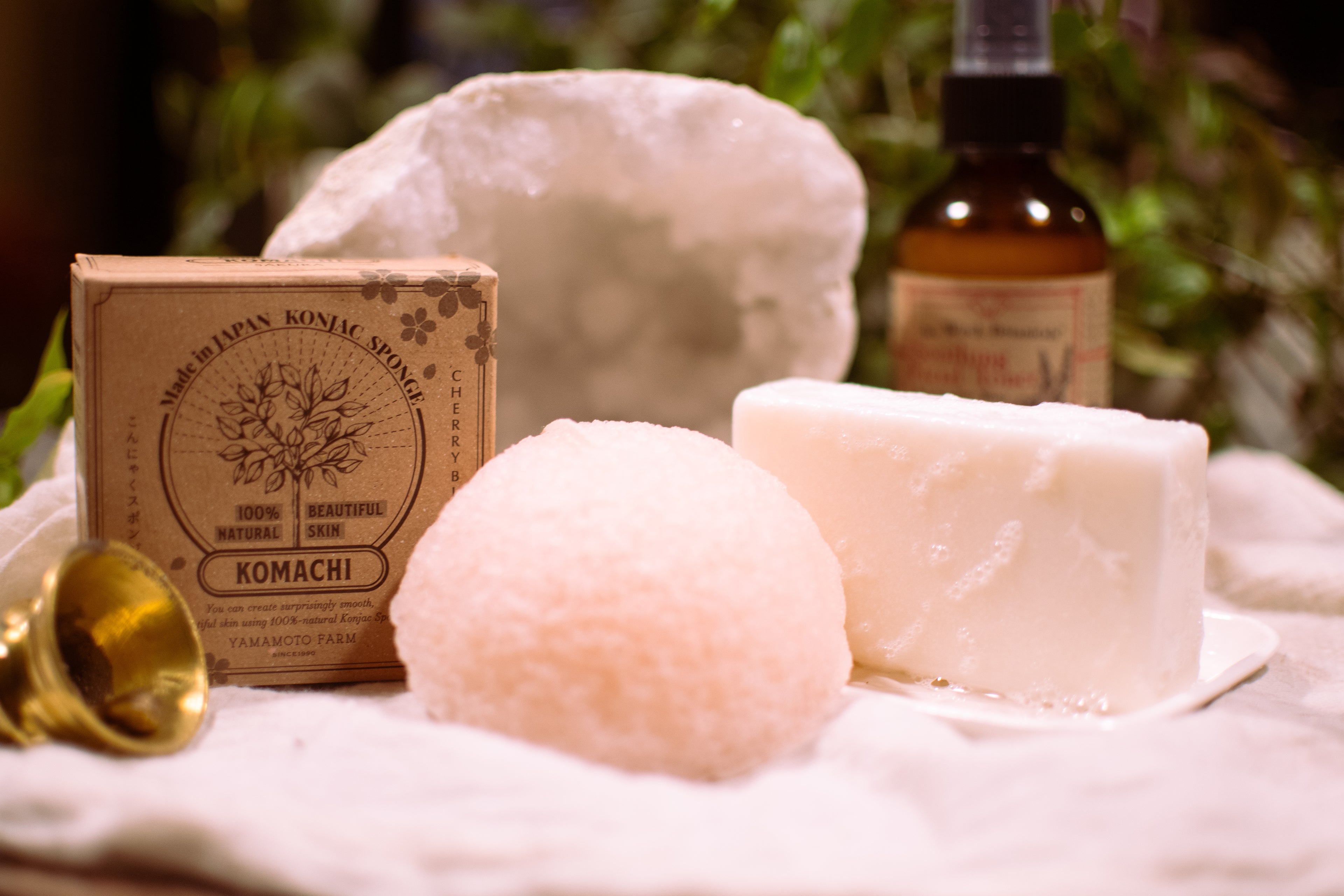 Facial toner with sponge