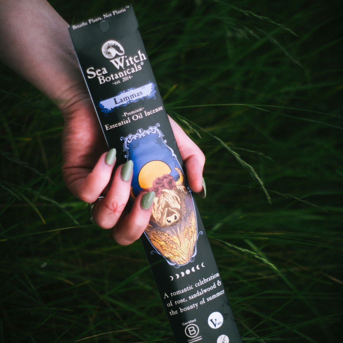 Lammas Incense: with All-Natural Sandalwood, Rose, &amp; Frankincense Essential Oils