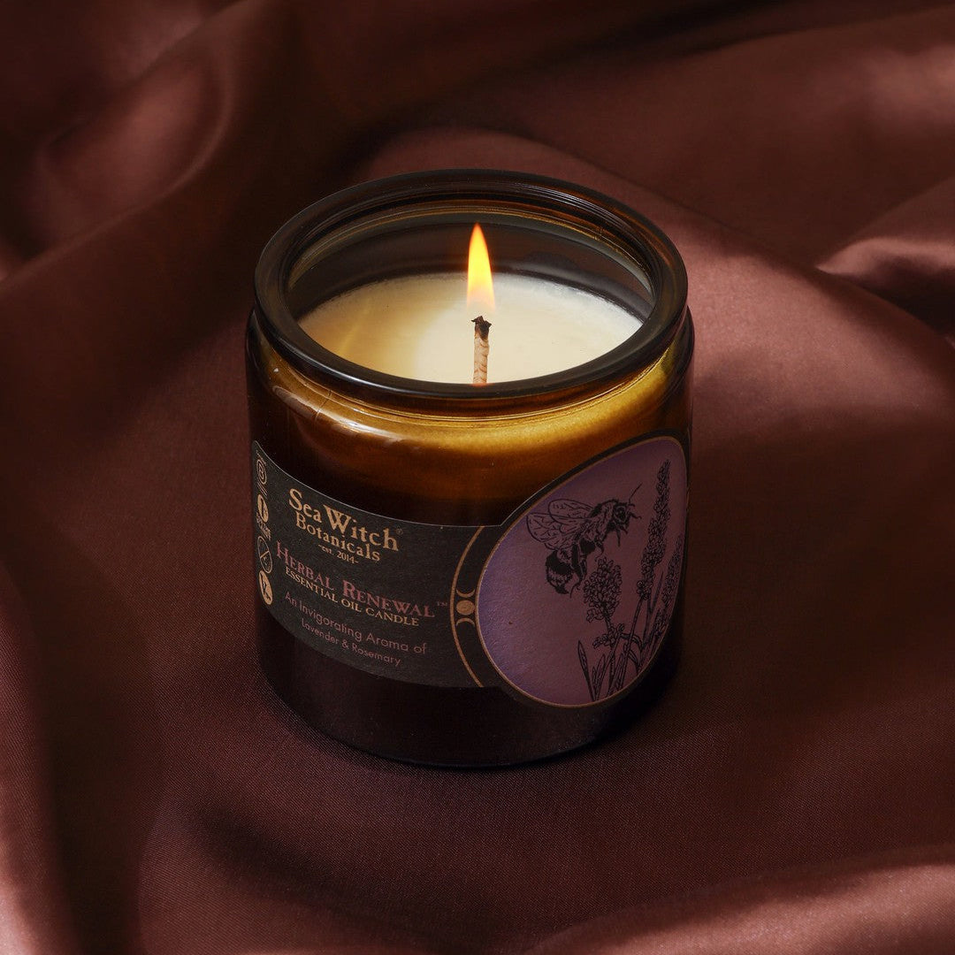 All-Natural Candle: Herbal Renewal