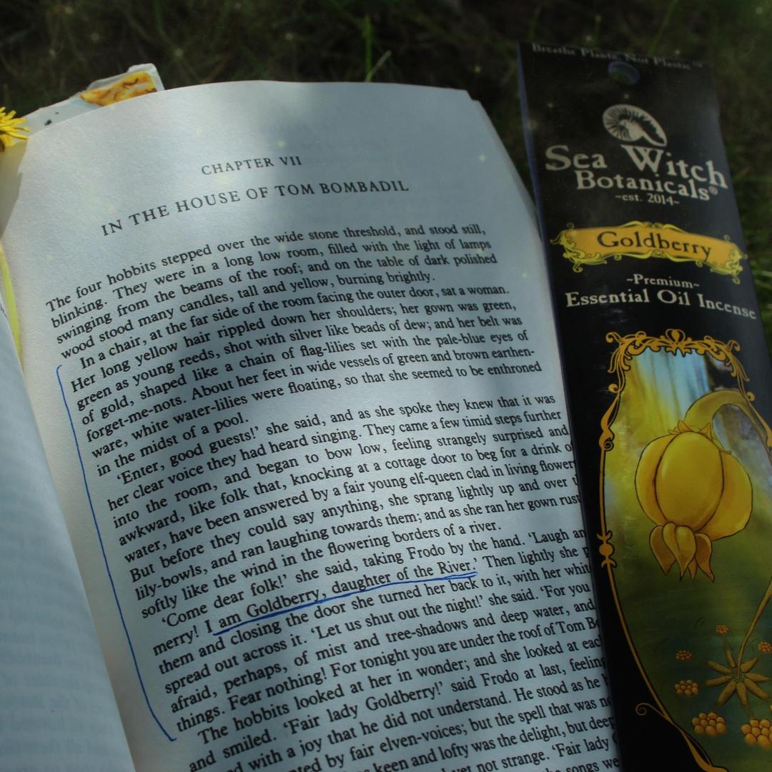 Goldberry Incense: with All-Natural Lemongrass, Fir, Frankincense, &amp; Tea Tree