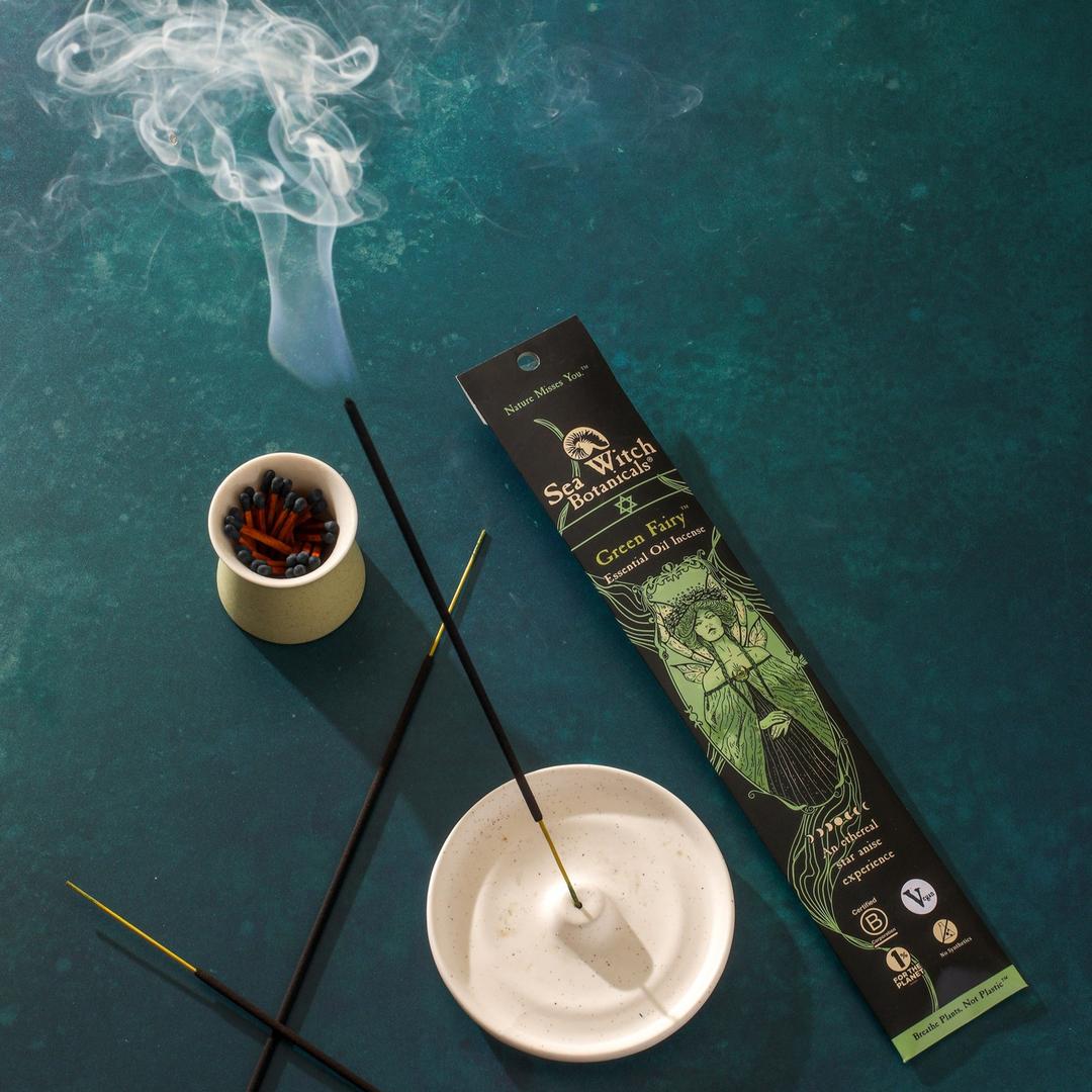 All-Natural Incense: Green Fairy - with Star Anise Essential Oil