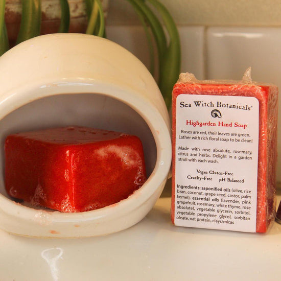 Highgarden Hand Soap: Single Batch Body Bar with Rose Absolute