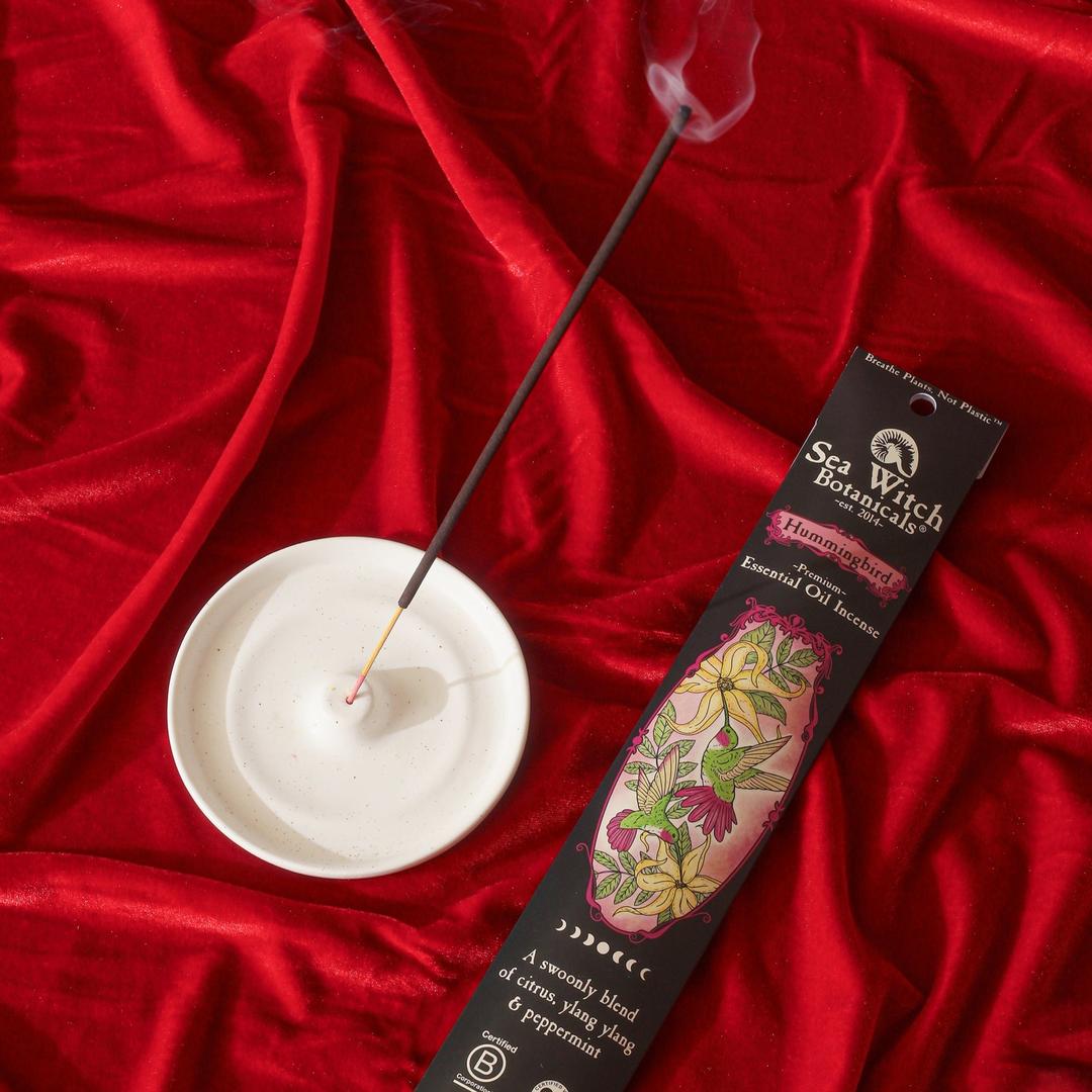 Hummingbird Premium Incense: with All-Natural Ylang Ylang, Citrus, &amp; Peppermint