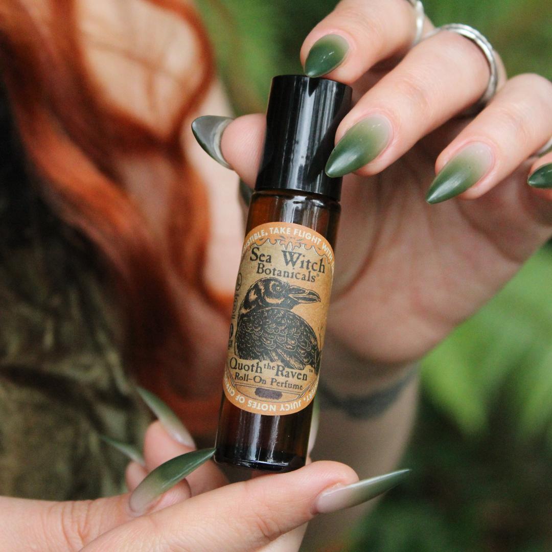 Quoth the Raven Roll-On Perfume with Orange, Cinnamon, &amp; Clove