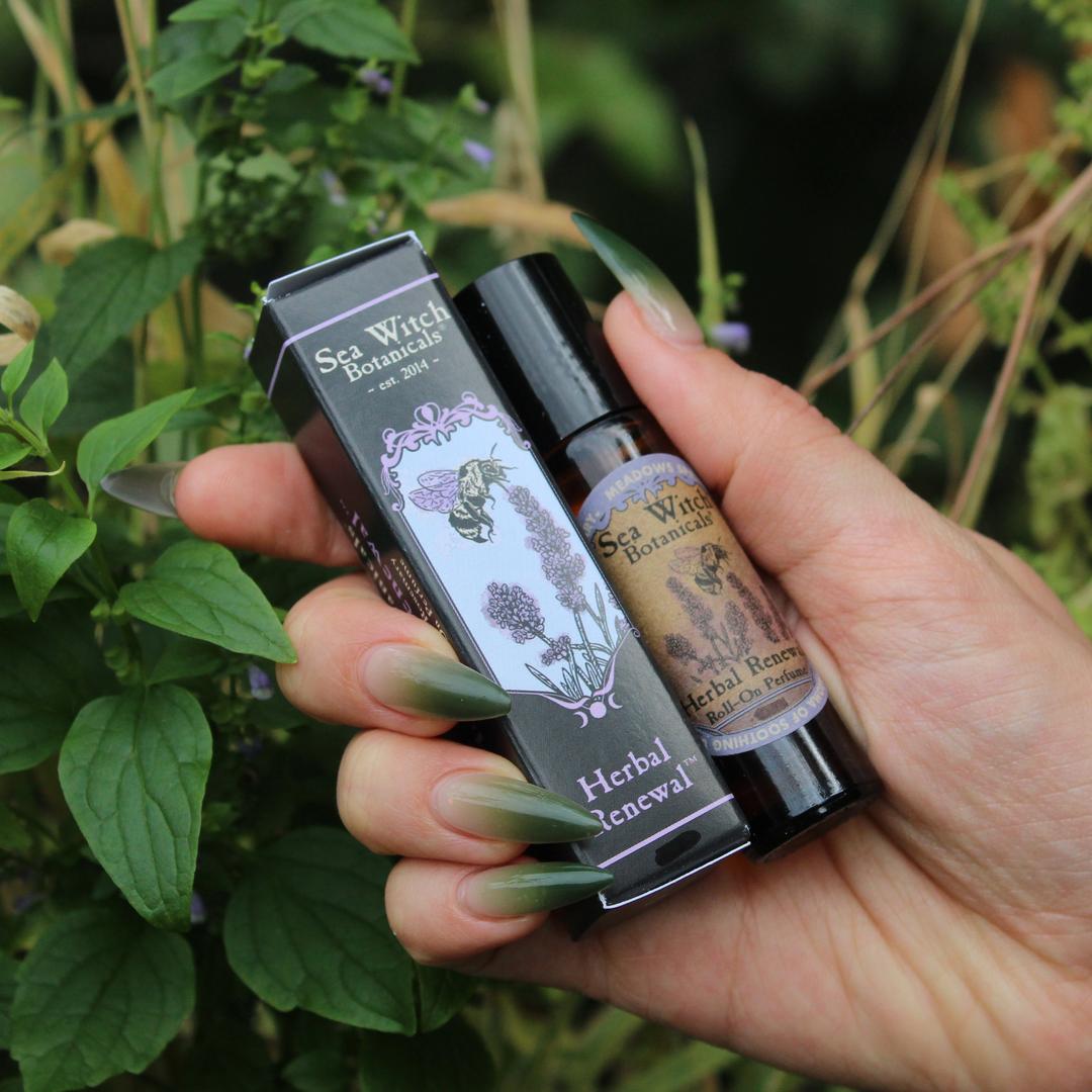 Herbal Renewal Roll-On Perfume: Lavender & Rosemary – Sea Witch