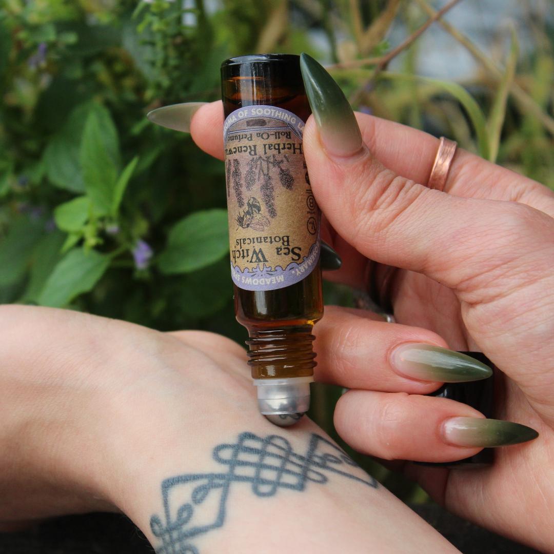Herbal Renewal Roll-On Perfume: Lavender & Rosemary – Sea Witch