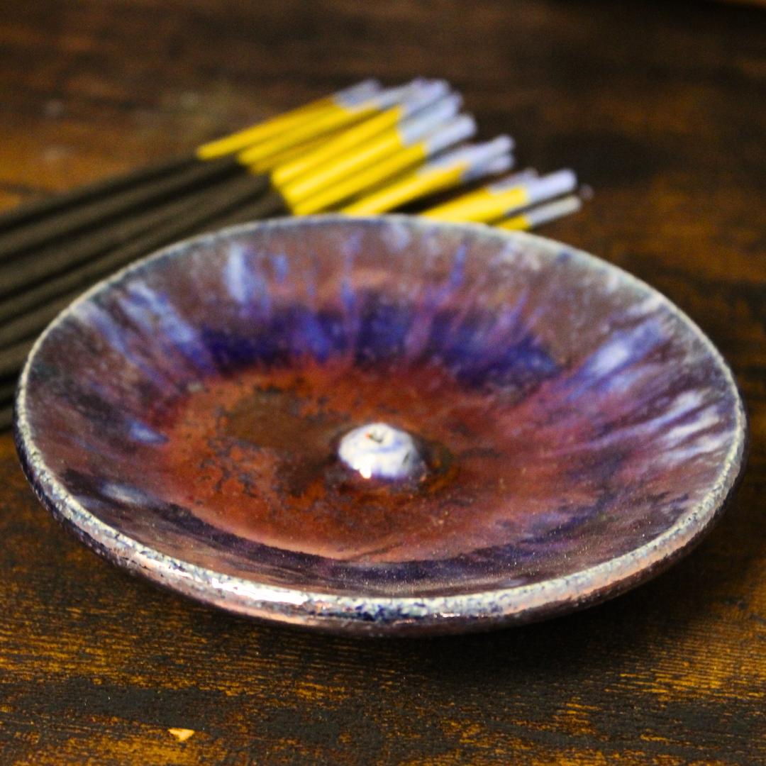 Clay &amp; Copper Incense Holders