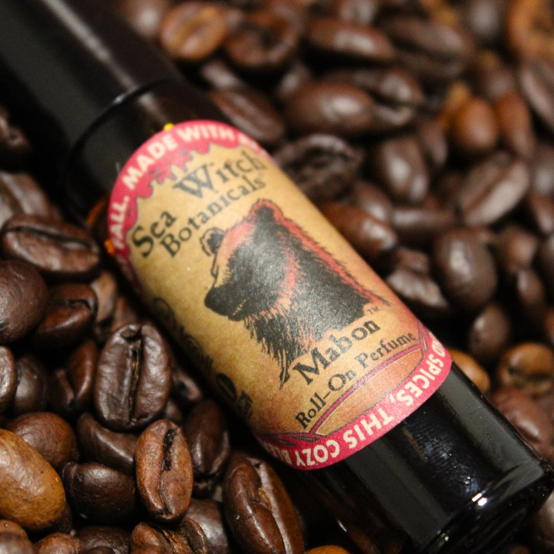 Mabon Roll-On Perfume with Vanilla, Coffee, Bergamot, &amp; Spices