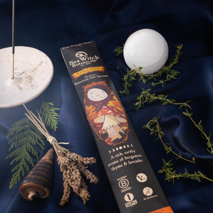 Waning Moon Incense: with Bergamot, Lavender, &amp; Thyme