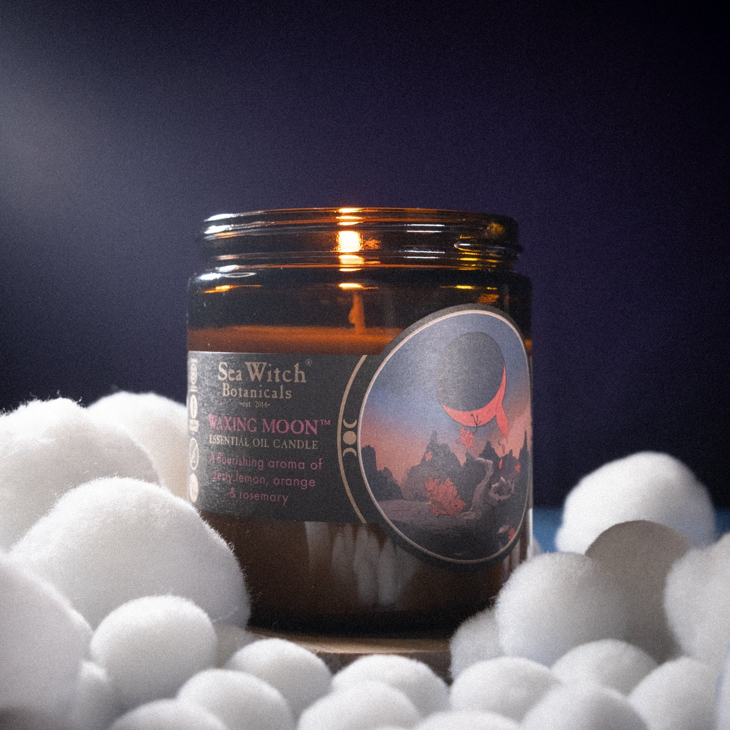 Waxing Moon Essential Oil Candle