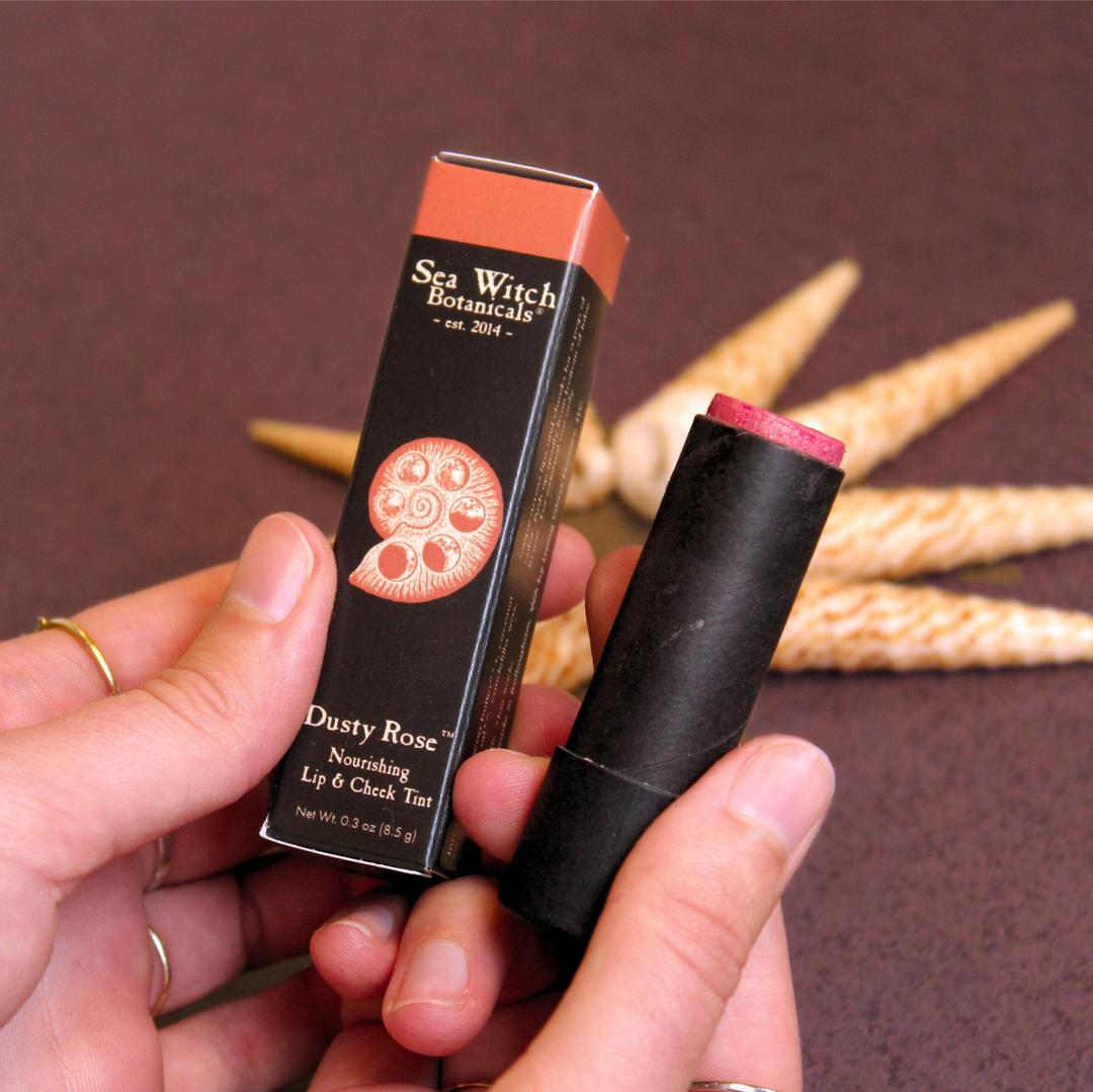 Dusty Rose Lipstick: Tinted Balm for Lips, Cheeks, &amp; Eyelids