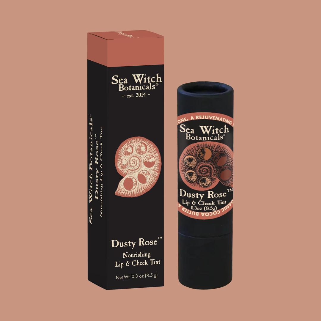 Dusty Rose Lipstick: Tinted Balm for Lips, Cheeks, &amp; Eyelids
