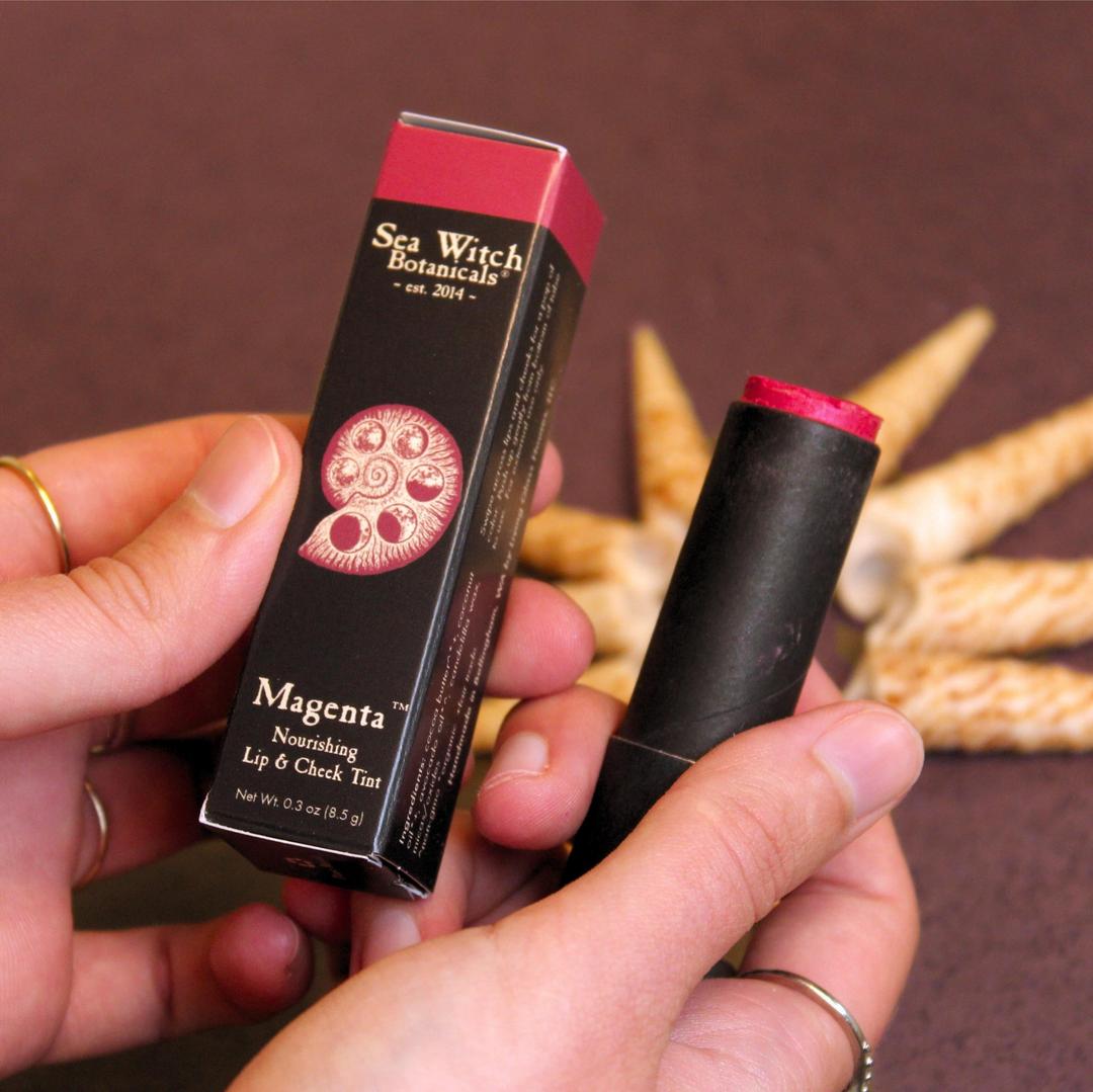 Magenta Lipstick: Tinted Balm for Lips, Cheeks, &amp; Eyelids