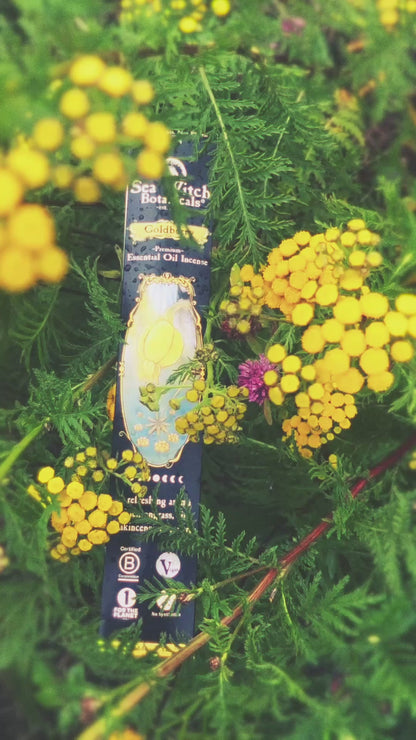 Goldberry Incense: with All-Natural Lemongrass, Fir, Frankincense, &amp; Tea Tree