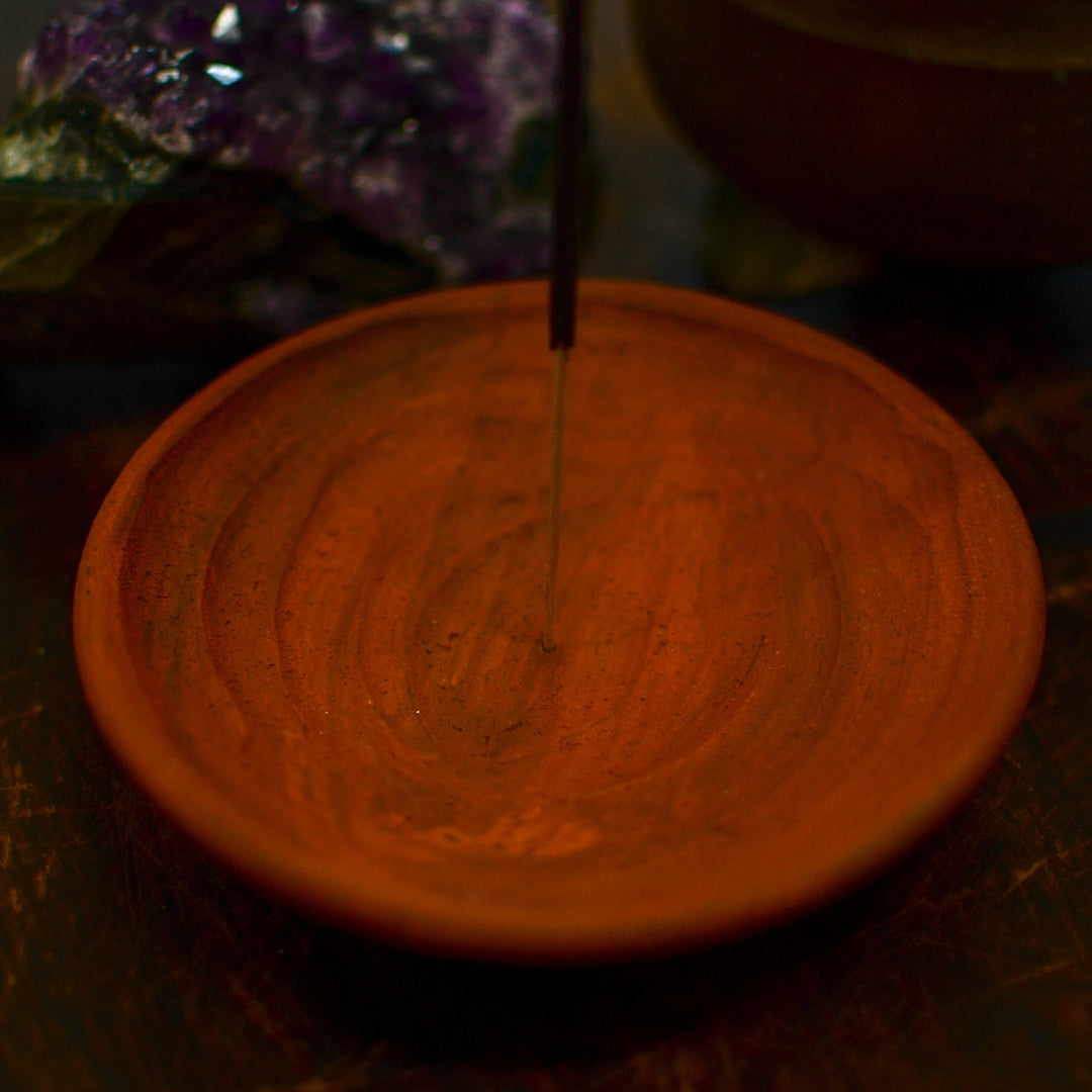 Red Clay Incense Holders-Incense Holders-Twig Earthgoods-Mother Earth-Sea Witch Botanicals